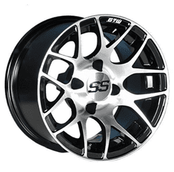 Show details for Gtw Pursuit 12x7 Machined Black Wheel/215/35-12 GTW® Mamba Street Tire Picture of Gtw Pursuit 12x7 Machined Black Wheel/215/35-12 GTW® Mamba Street Tire