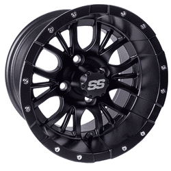 Show details for 14*7 Matte Black Diesel rim with 23x10-14 Mjfx Predator All-Terrain Tire Picture of 14*7 Matte Black Diesel rim with 23x10-14 Mjfx Predator All-Terrain Tire