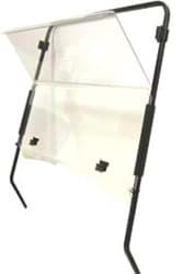 Show details for Fold down windshield, clear, acrylic Picture of Fold down windshield, clear, acrylic