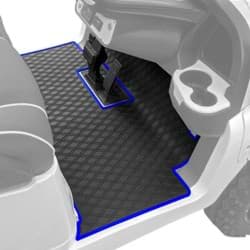 Show details for Xtreme Floor Mats for Club Car Precedent / Onward / Tempo / Villager & V4L - Black/Blue Picture of Xtreme Floor Mats for Club Car Precedent / Onward / Tempo / Villager & V4L - Black/Blue