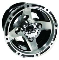 Show details for 8″ GTW Ranger Black with Machined Accents Wheel Picture of 8″ GTW Ranger Black with Machined Accents Wheel
