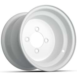 Show details for 10x7 3:4 Offset Steel Wheel, White Finish Picture of 10x7 3:4 Offset Steel Wheel, White Finish