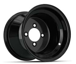 Show details for 10x8 Black Steel Wheel (3:5 Offset) Picture of 10x8 Black Steel Wheel (3:5 Offset)