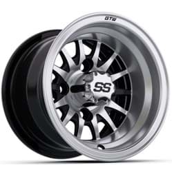 Show details for GTW® Medusa 10x7 Machined & Black Wheel (3:4 Offset) Picture of GTW® Medusa 10x7 Machined & Black Wheel (3:4 Offset)
