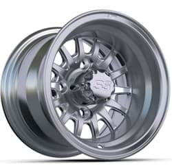 Show details for 10x7 GTW® Medusa Wheel Offset: 3:4 (ET -.25). Silver Finish with Machined Accents. Center Cap Included Picture of 10x7 GTW® Medusa Wheel Offset: 3:4 (ET -.25). Silver Finish with Machined Accents. Center Cap Included