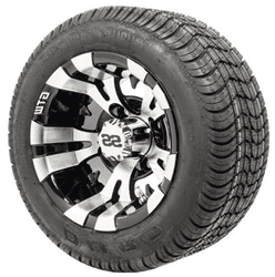 Show details for Set of (4) 10” GTW® Vampire Wheels on Mounted on Duro Lo-Pro Street Tires (No Lift Required) Picture of Set of (4) 10” GTW® Vampire Wheels on Mounted on Duro Lo-Pro Street Tires (No Lift Required)