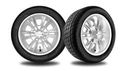 Show details for 12" hela wheel with 205/40-r12 sbr kruizer tire - hyper silver Picture of 12" hela wheel with 205/40-r12 sbr kruizer tire - hyper silver