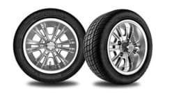 Show details for 12" hela wheel with 205/40-r12 sbr kruizer tire - hyper black Picture of 12" hela wheel with 205/40-r12 sbr kruizer tire - hyper black