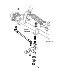 Show details for Front Tow Bar Assy, STD Golf Picture of Front Tow Bar Assy, STD Golf
