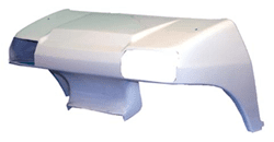 Show details for Front cowl with headlight opening, white Picture of Front cowl with headlight opening, white