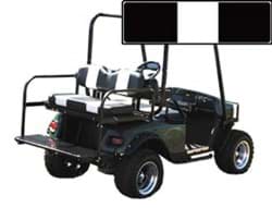 Show details for Black/white premium front seat cushion set Picture of Black/white premium front seat cushion set