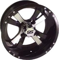 Show details for Wheel, 10x7 twister, Machined W/Black, 3+4 offset. Picture of Wheel, 10x7 twister, Machined W/Black, 3+4 offset.