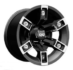 Show details for Wheel, 12x7 BRUTE, Machined w/Matte Black Picture of Wheel, 12x7 BRUTE, Machined w/Matte Black