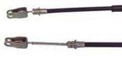 Show details for Passenger side brake cable with small diameter spring, 47-1/4" long Picture of Passenger side brake cable with small diameter spring, 47-1/4" long