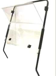 Show details for Fold down windscreen, clear, winged, 1/4"acrylic Picture of Fold down windscreen, clear, winged, 1/4"acrylic