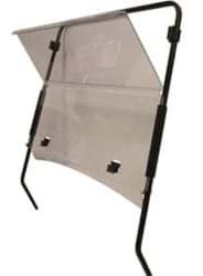 Show details for Fold down windscreen, tinted, acrylic, with rubber trims Picture of Fold down windscreen, tinted, acrylic, with rubber trims