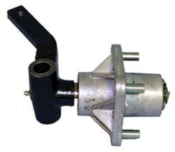 Show details for Drivers side spindle and hub assembly Picture of Drivers side spindle and hub assembly