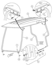 Show details for Support, Rear Canopy (passenger side) Picture of Support, Rear Canopy (passenger side)