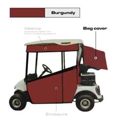 Show details for Cham. Bag cover, E-Z-GO TXT48/RXV, Burgundy Picture of Cham. Bag cover, E-Z-GO TXT48/RXV, Burgundy