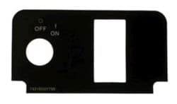 Show details for Label, for console plate with keyswitch, without lights and F&R switch Picture of Label, for console plate with keyswitch, without lights and F&R switch