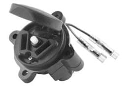 Show details for Receptacle with cut off button in center Picture of Receptacle with cut off button in center