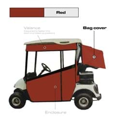 Show details for Cham. Bag cover, E-Z-GO TXT48/RXV, Red Picture of Cham. Bag cover, E-Z-GO TXT48/RXV, Red