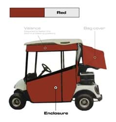 Show details for 3-sided track style enclosure, RXV, Red chameleon   Picture of 3-sided track style enclosure, RXV, Red chameleon