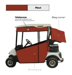 Show details for Cham. Valance kit, E-Z-GO TXT48, Red Picture of Cham. Valance kit, E-Z-GO TXT48, Red