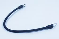Show details for 6 gauge battery cable with 5/16 eyelet terminals. 14 long. Black. Picture of 6 gauge battery cable with 5/16 eyelet terminals. 14 long. Black.
