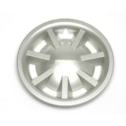 Show details for 8" Metallic Silver Hubcap one pierce for RXV Picture of 8" Metallic Silver Hubcap one pierce for RXV
