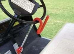 Show details for The Club Pedal To Wheel Lock Picture of The Club Pedal To Wheel Lock
