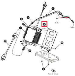 Show details for Bracket, charger mount weldment Picture of Bracket, charger mount weldment