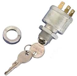 Show details for Four spade terminal key switch for use on lights or accessories Picture of Four spade terminal key switch for use on lights or accessories