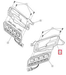 Show details for HOUSING, HEADLIGHT, LH Picture of HOUSING, HEADLIGHT, LH