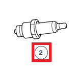 Show details for Spark plug, EX40, BPR4HS Picture of Spark plug, EX40, BPR4HS