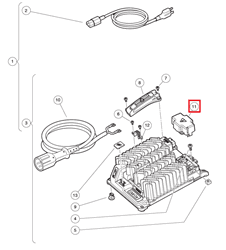Show details for Cover, terminal block, HFC Picture of Cover, terminal block, HFC