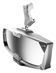 Show details for halo-ra led rear view mirror w/cast aluminum bezel - can-am defender Picture of halo-ra led rear view mirror w/cast aluminum bezel - can-am defender