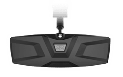 Show details for halo-r rear view mirror w/bezel - 1.625" (w/shims for 1.5") round tube Picture of halo-r rear view mirror w/bezel - 1.625" (w/shims for 1.5") round tube