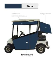 Show details for 3-sided track style enclosure, navy Picture of 3-sided track style enclosure, navy
