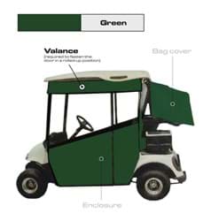 Show details for 3-sided track style enclosure, forest green Picture of 3-sided track style enclosure, forest green