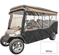 Show details for 3-sided track style vinyl enclosure, white Picture of 3-sided track style vinyl enclosure, white