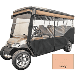 Show details for 3-sided track style vinyl enclosure, ivory Picture of 3-sided track style vinyl enclosure, ivory