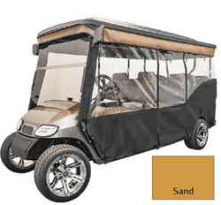 Show details for 3-sided track style vinyl enclosure, sand Picture of 3-sided track style vinyl enclosure, sand