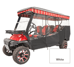 Show details for 3-Sided WHITE Vinyl Enclosure & Valance Picture of 3-Sided WHITE Vinyl Enclosure & Valance