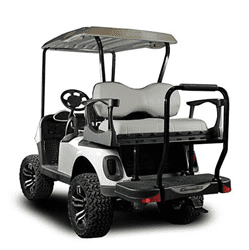 Show details for Madjax Genesis 250 Black Steel Rear Flip Seat w/Deluxe Grey Cushions Picture of Madjax Genesis 250 Black Steel Rear Flip Seat w/Deluxe Grey Cushions