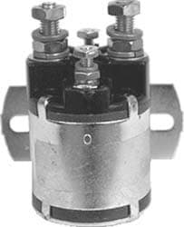 Show details for 48-volt, 4 terminal, #124 series solenoid with silver contacts. Picture of 48-volt, 4 terminal, #124 series solenoid with silver contacts.