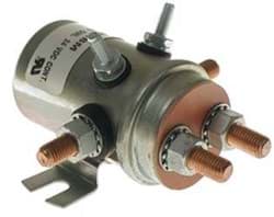 Show details for 24-volt, 6 terminal, #71 series solenoid with copper contacts. Picture of 24-volt, 6 terminal, #71 series solenoid with copper contacts.