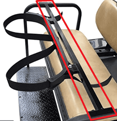 Show details for Rear seat golf bag attachment (bar only) Picture of Rear seat golf bag attachment (bar only)