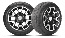 Show details for 215/40-12 C254 With 12x7 Inch Atlas Gloss Black Whee Picture of 215/40-12 C254 With 12x7 Inch Atlas Gloss Black Whee