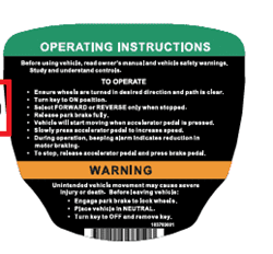 Show details for Decal, Op Instr, Ele Picture of Decal, Op Instr, Ele